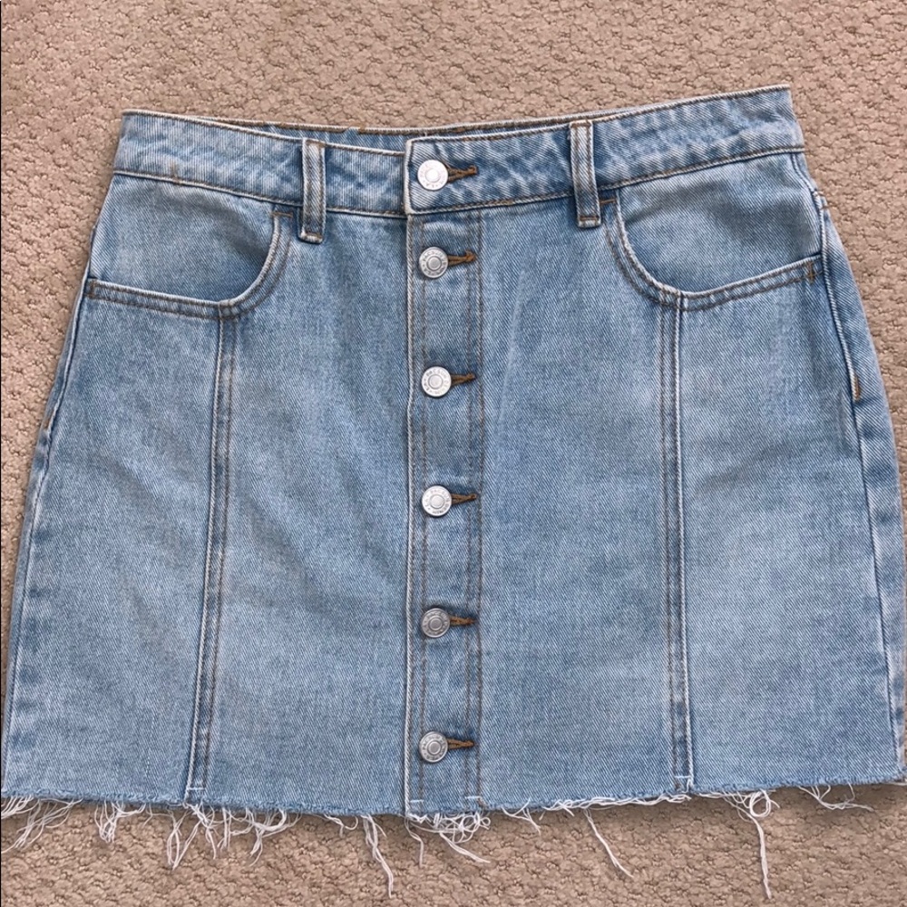 pacsun denim skirt size 26